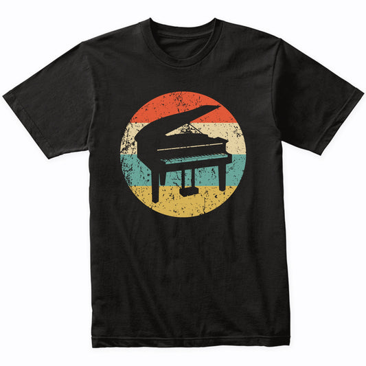 Piano Silhouette Retro Music Musician Musical Instrument T-Shirt