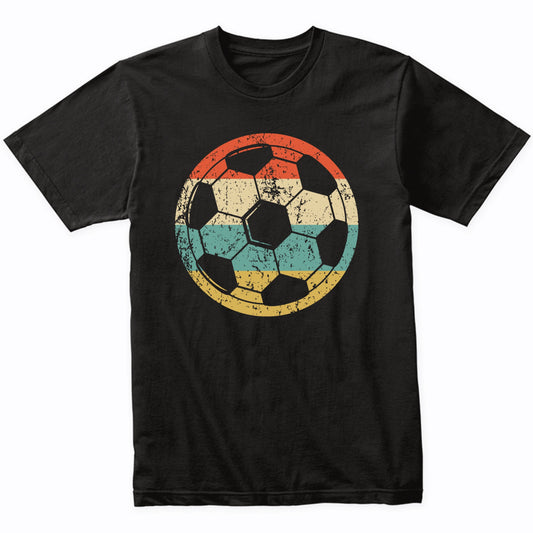 Soccer Ball Silhouette Retro Sports T-Shirt
