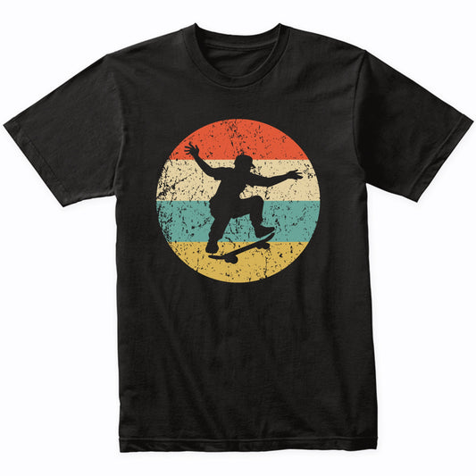 Skateboarder Skateboarding Skater Ollie Retro Skateboard T-Shirt