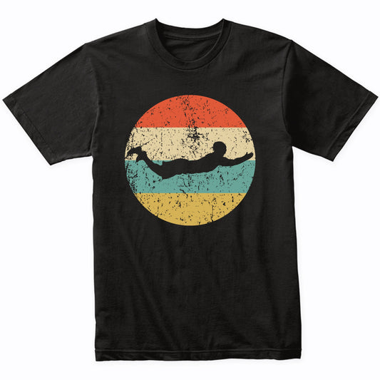 Swimmer Silhouette Retro Swimming T-Shirt