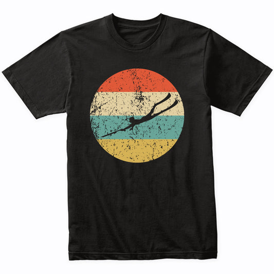 Spearfishing Silhouette Retro Spear Fisherman T-Shirt