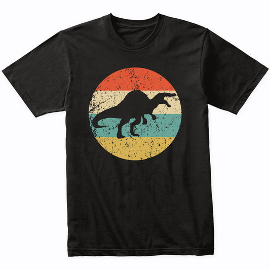 Spinosaurus Silhouette Retro Dinosaur T-Shirt
