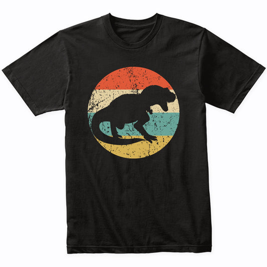 Tyrannosaurus Rex T Rex Silhouette Retro Dinosaur T-Shirt