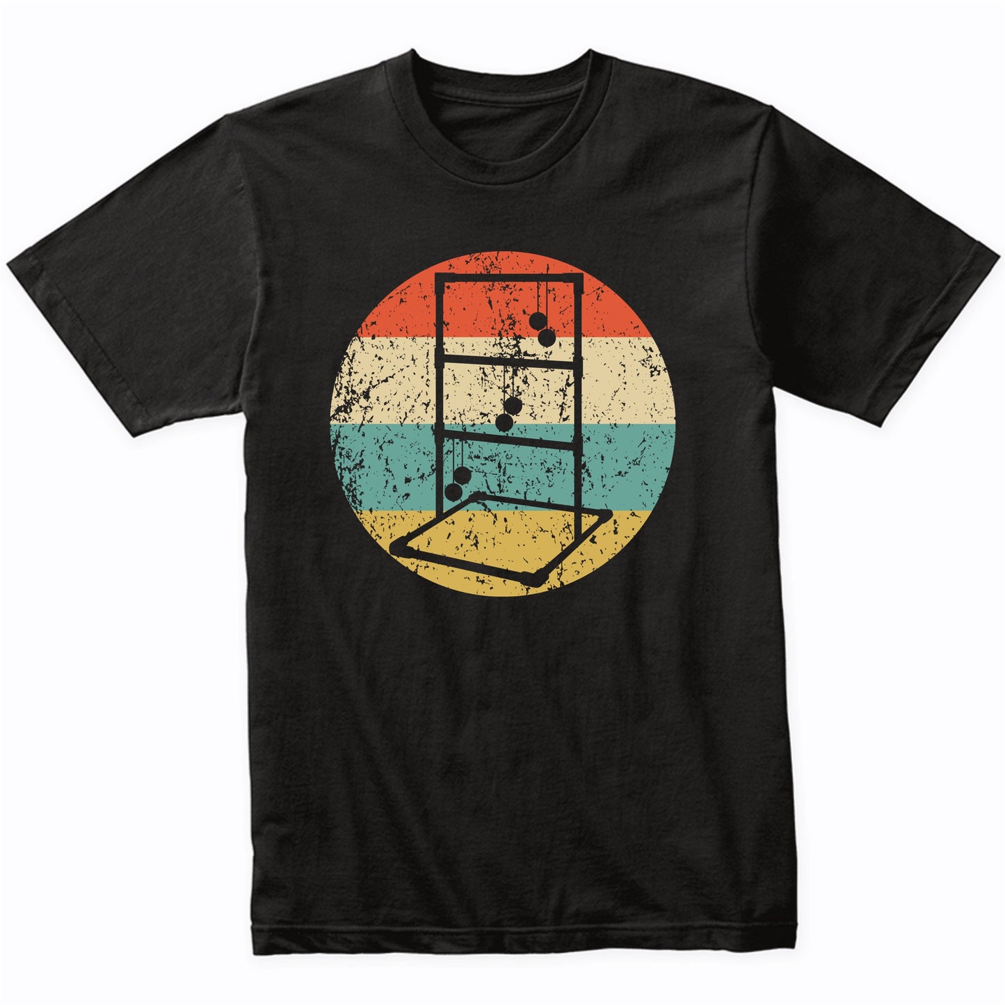 Ladder Toss Silhouette Retro Ladder Ball T-Shirt