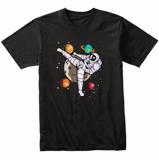 Karate Astronaut Outer Space Spaceman Martial Arts Distressed T-Shirt