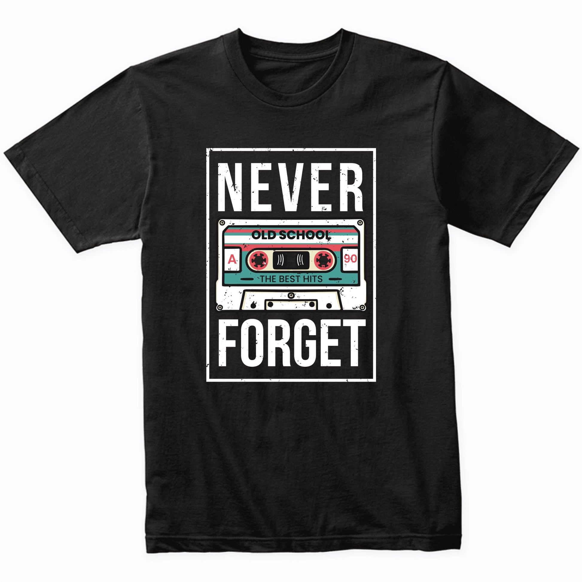 Never Forget Cassette Tape Funny 1990's Retro T-Shirt