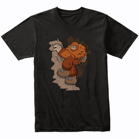 Bigfoot Mountaineering Shirt - Sasquatch Rock Climbing T-Shirt