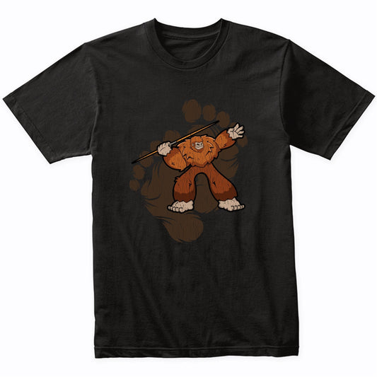Bigfoot Javelin Throw Shirt - Sasquatch Throwing Javelin T-Shirt