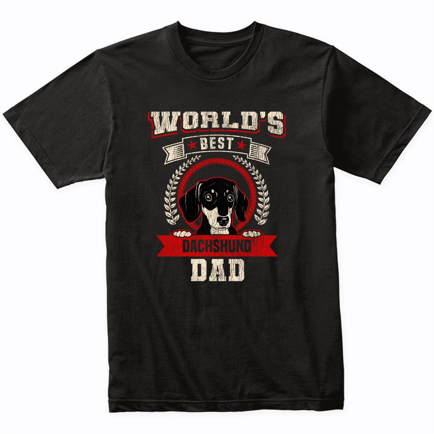 World's Best Dachshund Dad Dog Breed T-Shirt