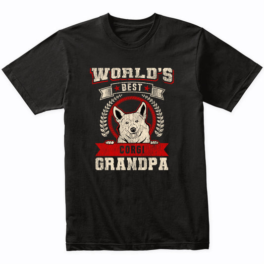 World's Best Corgi Grandpa Dog Breed T-Shirt