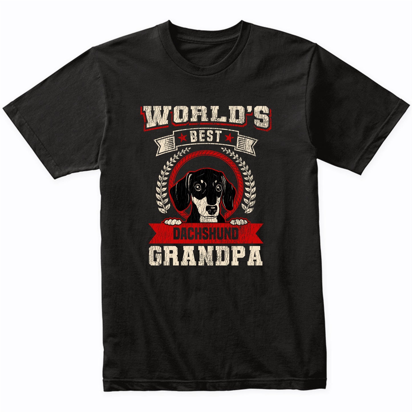World's Best Dachshund Grandpa Dog Breed T-Shirt