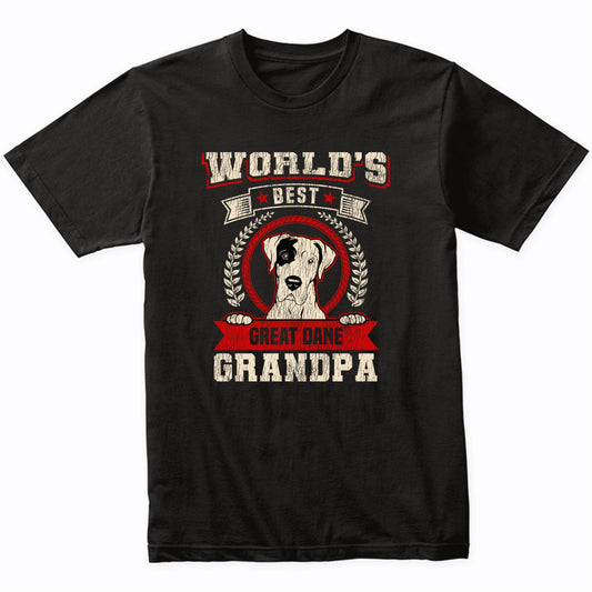 World's Best Great Dane Grandpa Dog Breed T-Shirt