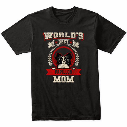World's Best Papillon Mom Dog Breed T-Shirt