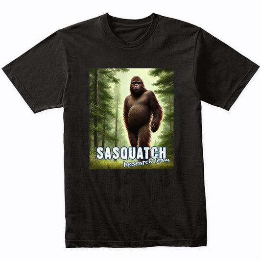 Sasquatch Research Team Bigfoot in the Woods T-Shirt