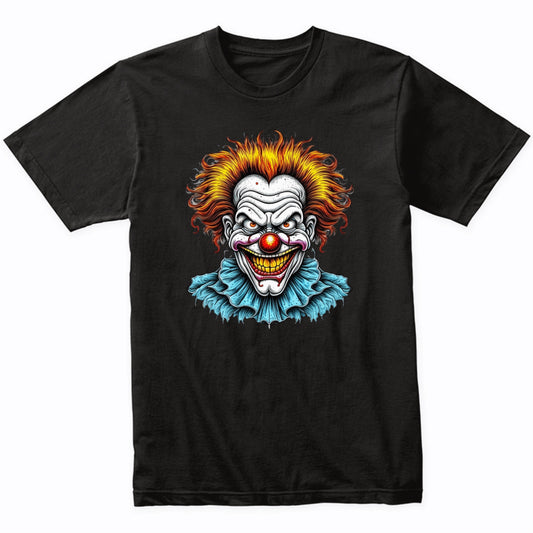 Creepy Clown Scary Evil Clown Halloween T-Shirt