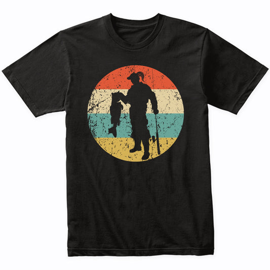 Retro Fisherwoman Female Athlete Fishing Girls Sports T-Shirt