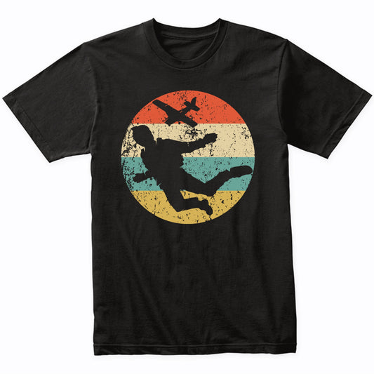 Retro Skydiver Extreme Athlete Skydiving T-Shirt