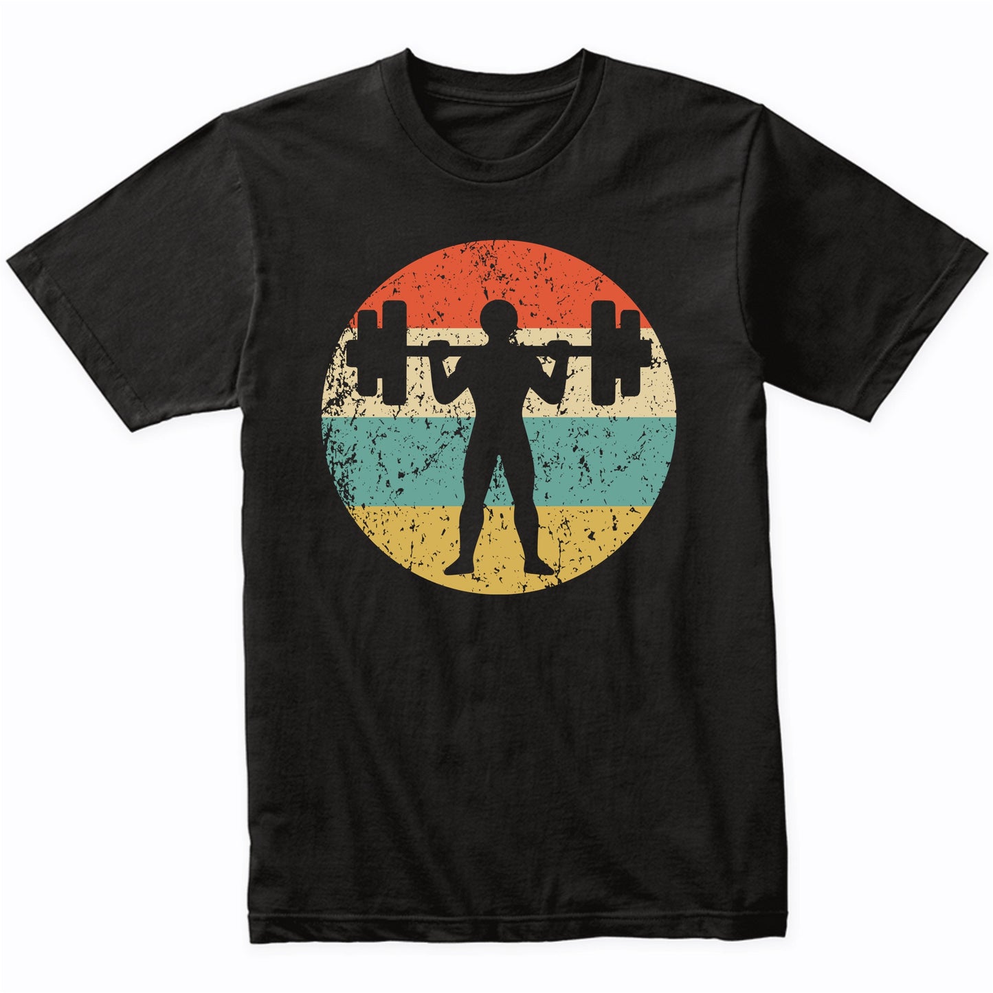 Retro Weightlifter Vintage Style Weightlifting T-Shirt