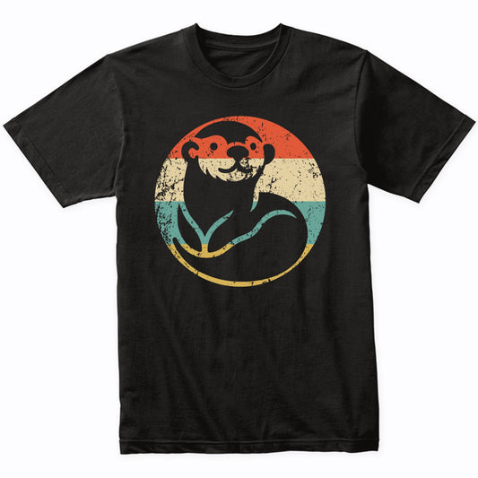 Retro Sea Otter Vintage Style Cute Animal T-Shirt