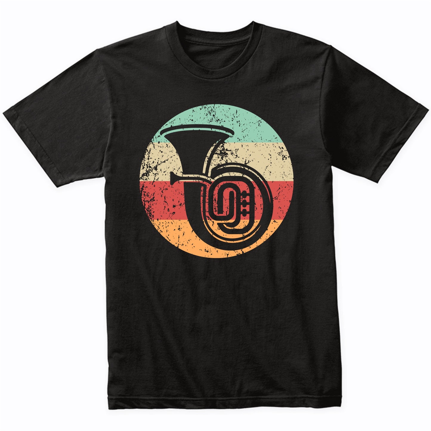 Retro Tuba Vintage Style Musician Musical Instrument T-Shirt