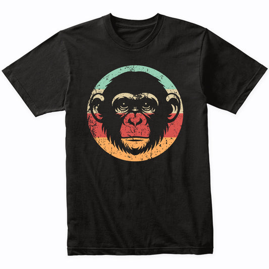 Retro Chimpanzee Chimp Vintage Style Wild Animal Monkey T-Shirt