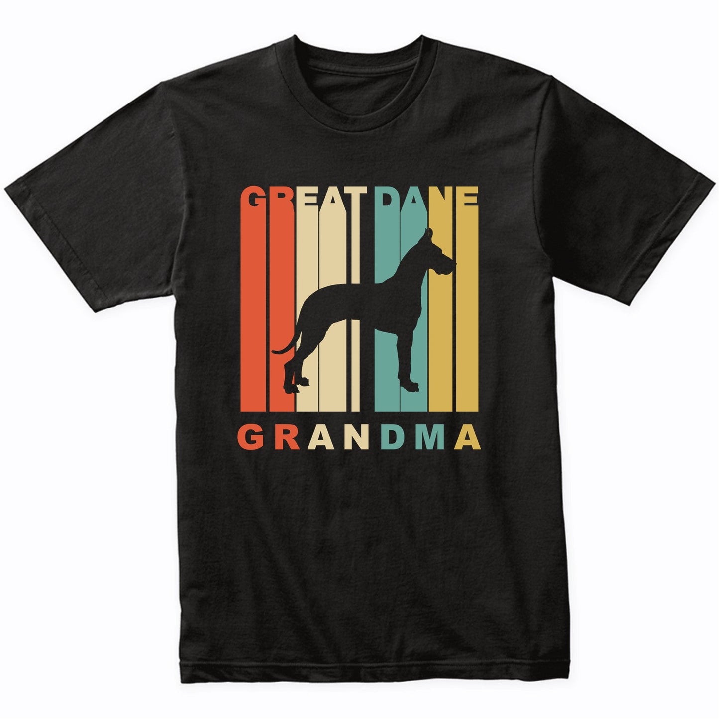 Retro Style Great Dane Grandma Dog Grandparent T-Shirt