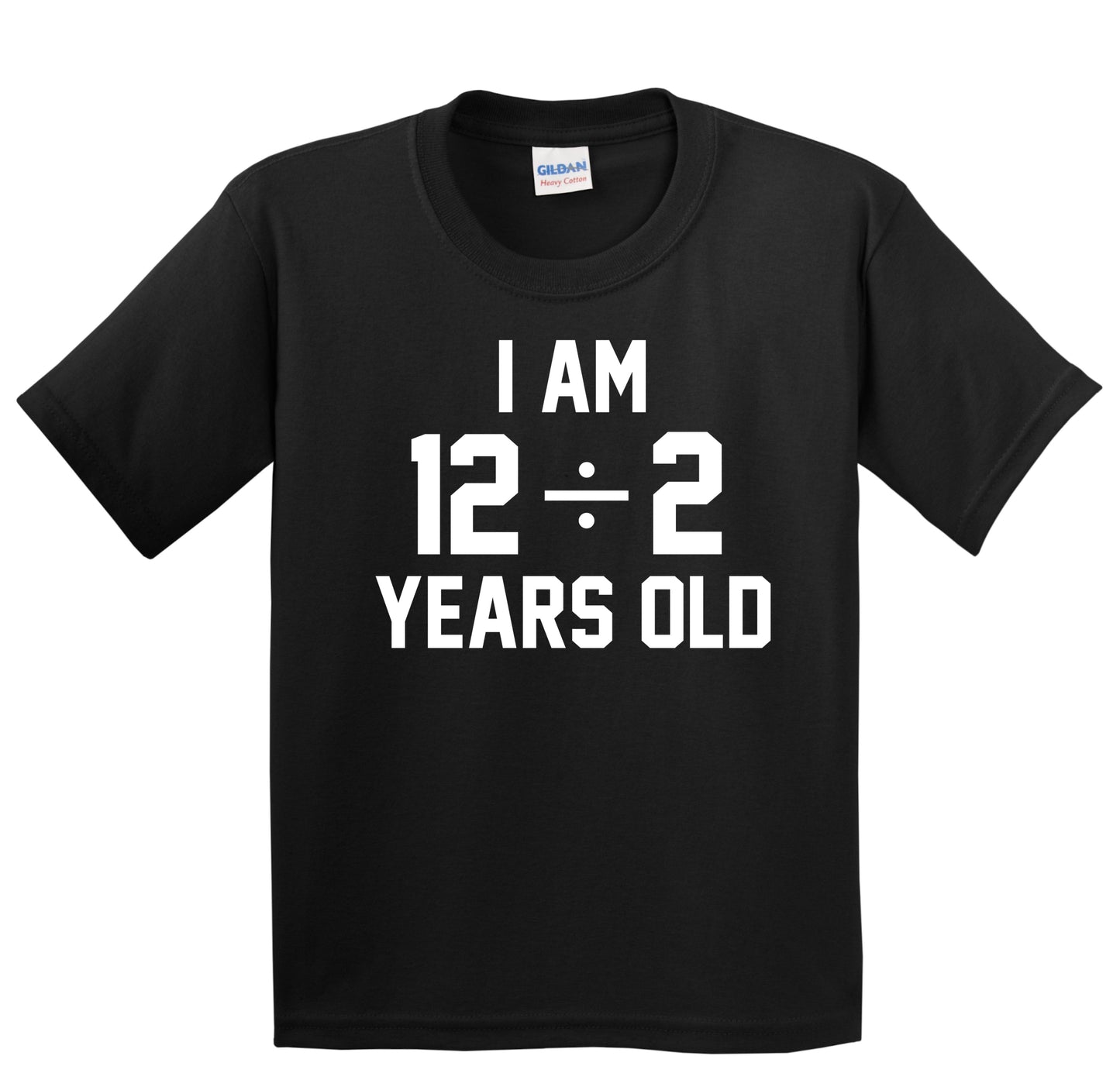 I Am 12 Divided By 2 6th Birthday Math Kids Shirt