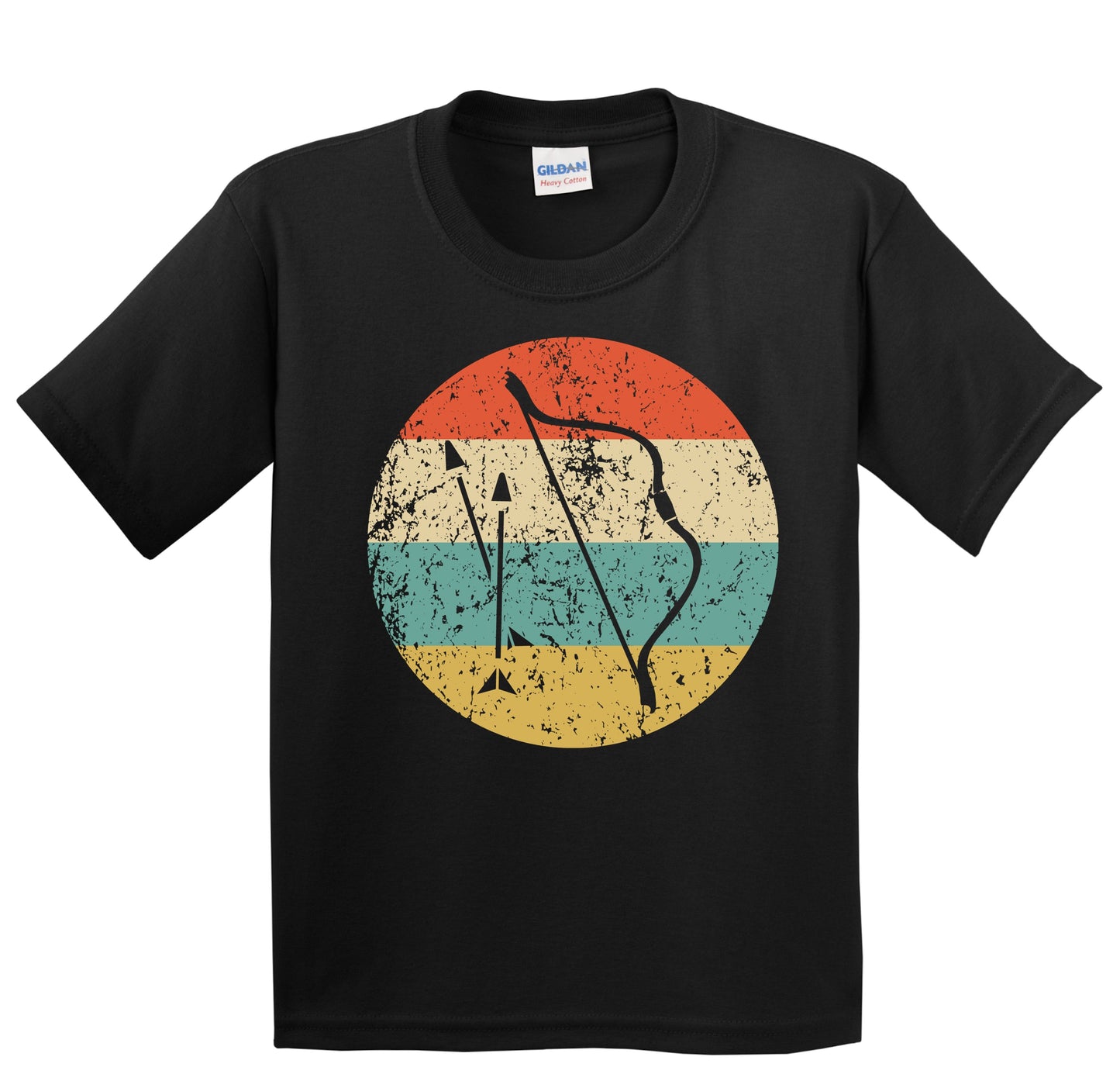 Bow and Arrow Icon Retro Archery Youth T-Shirt