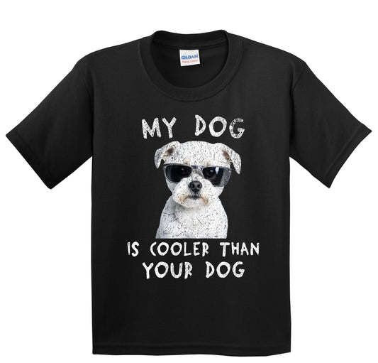Maltese My Dog Is Cooler Than Your Dog Funny Dog Owner Youth T-Shirt