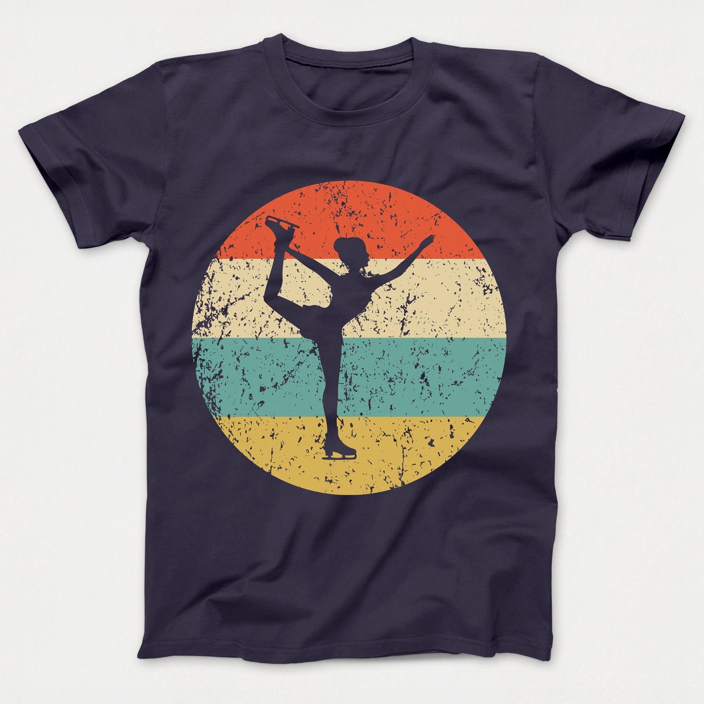 Figure Skating Shirt - Vintage Retro Figure Skater Kids T-Shirt