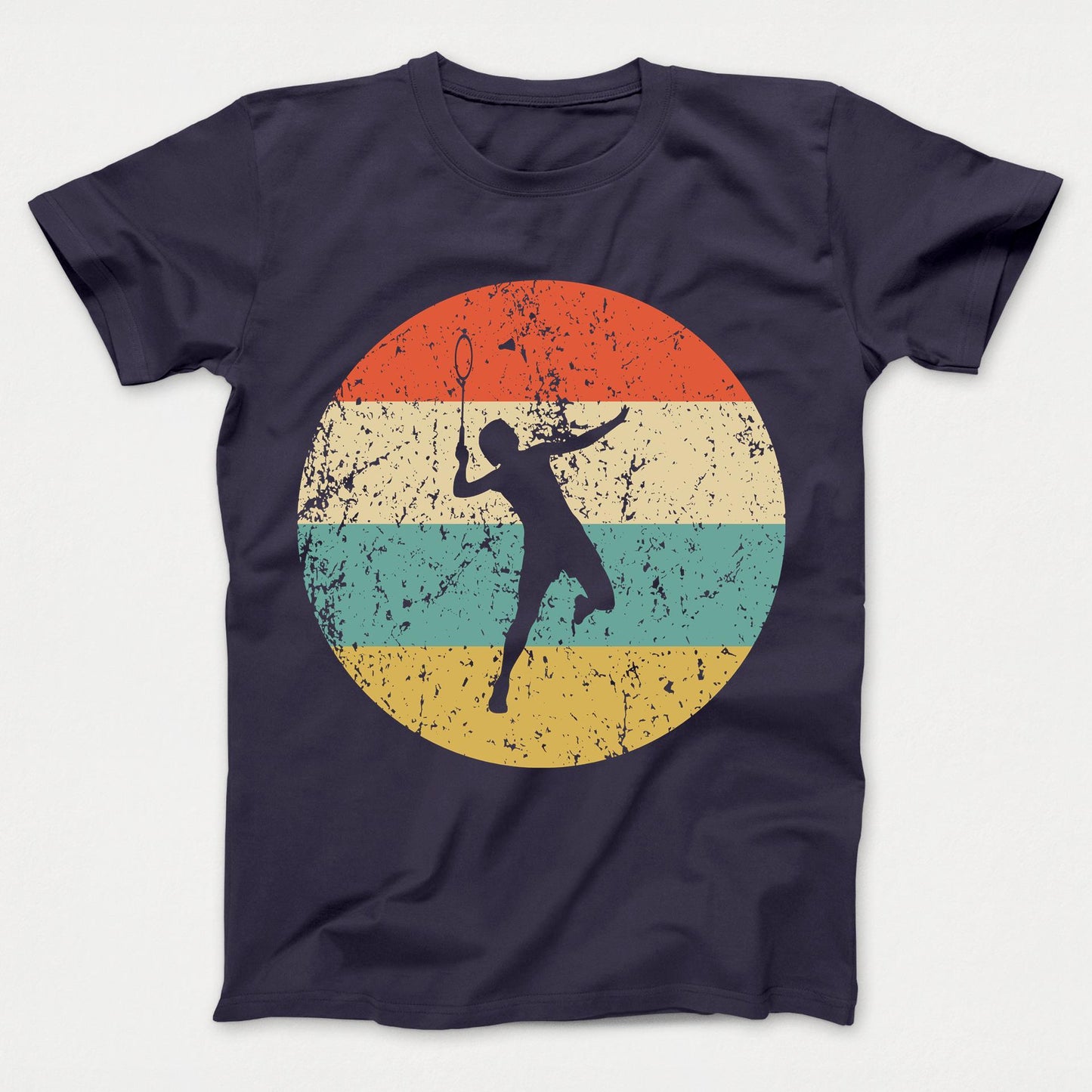 Badminton Shirt - Vintage Retro Badminton Player Kids T-Shirt