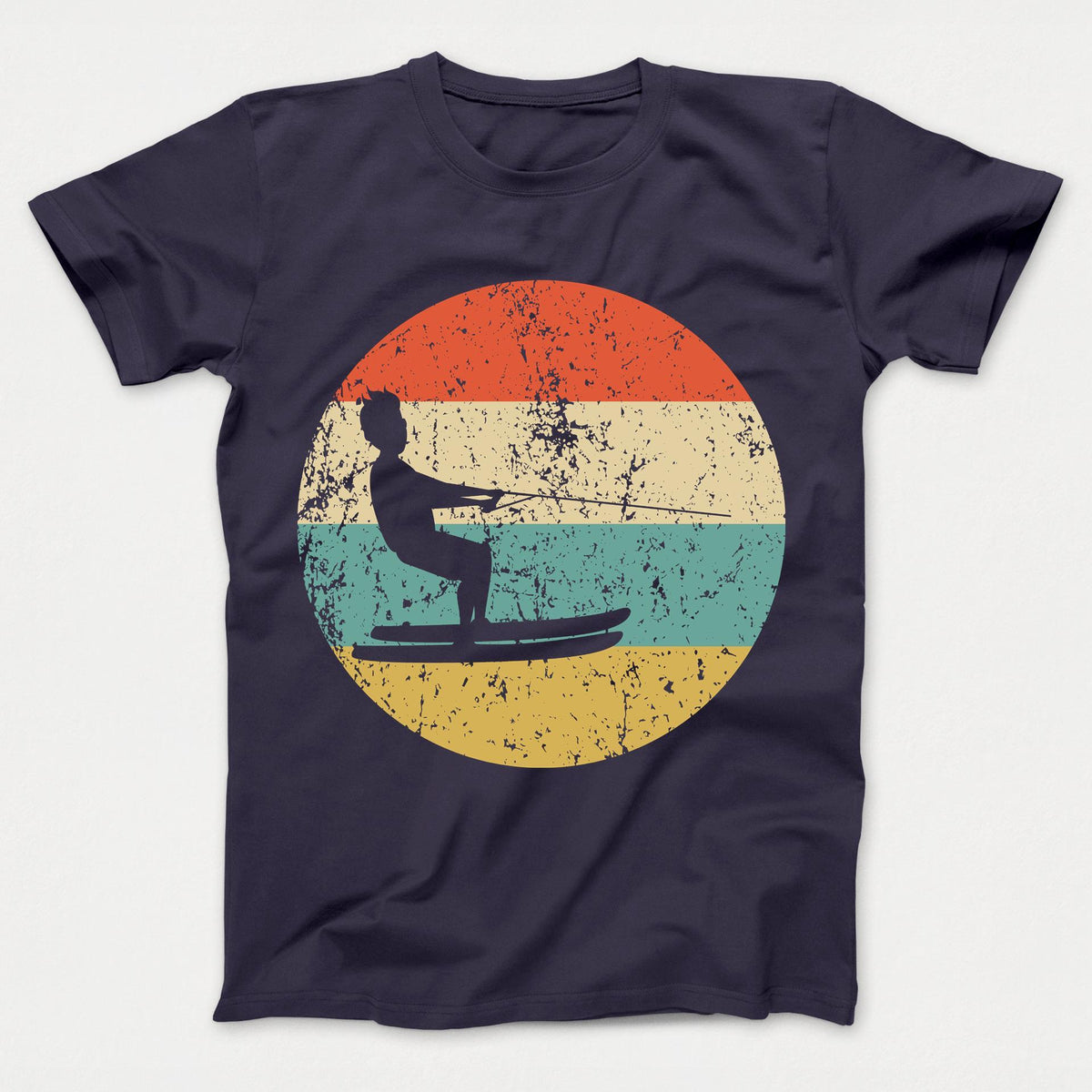 Waterskiing Shirt - Vintage Retro Waterskiier Kids T-Shirt