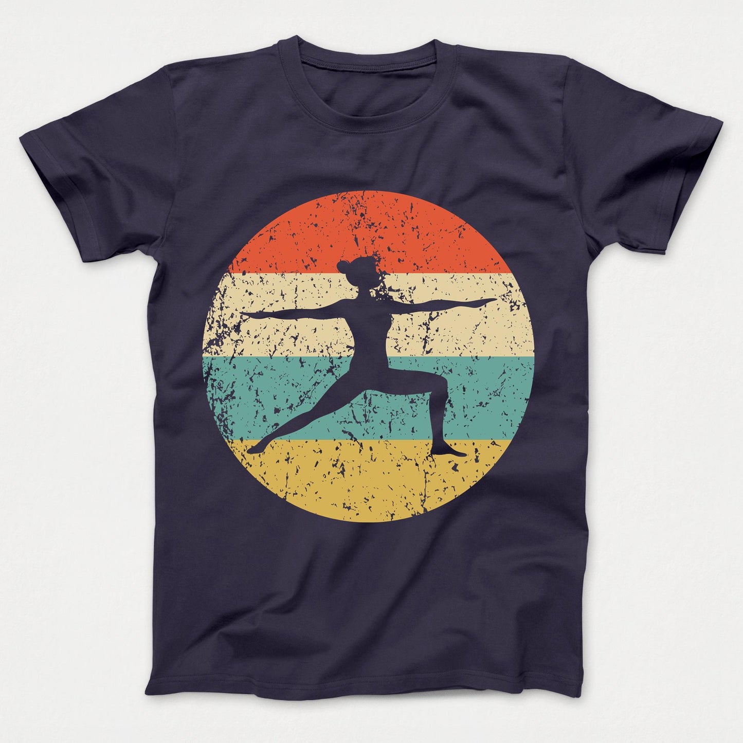 Yoga Shirt - Vintage Retro Yoga Pose Kids T-Shirt