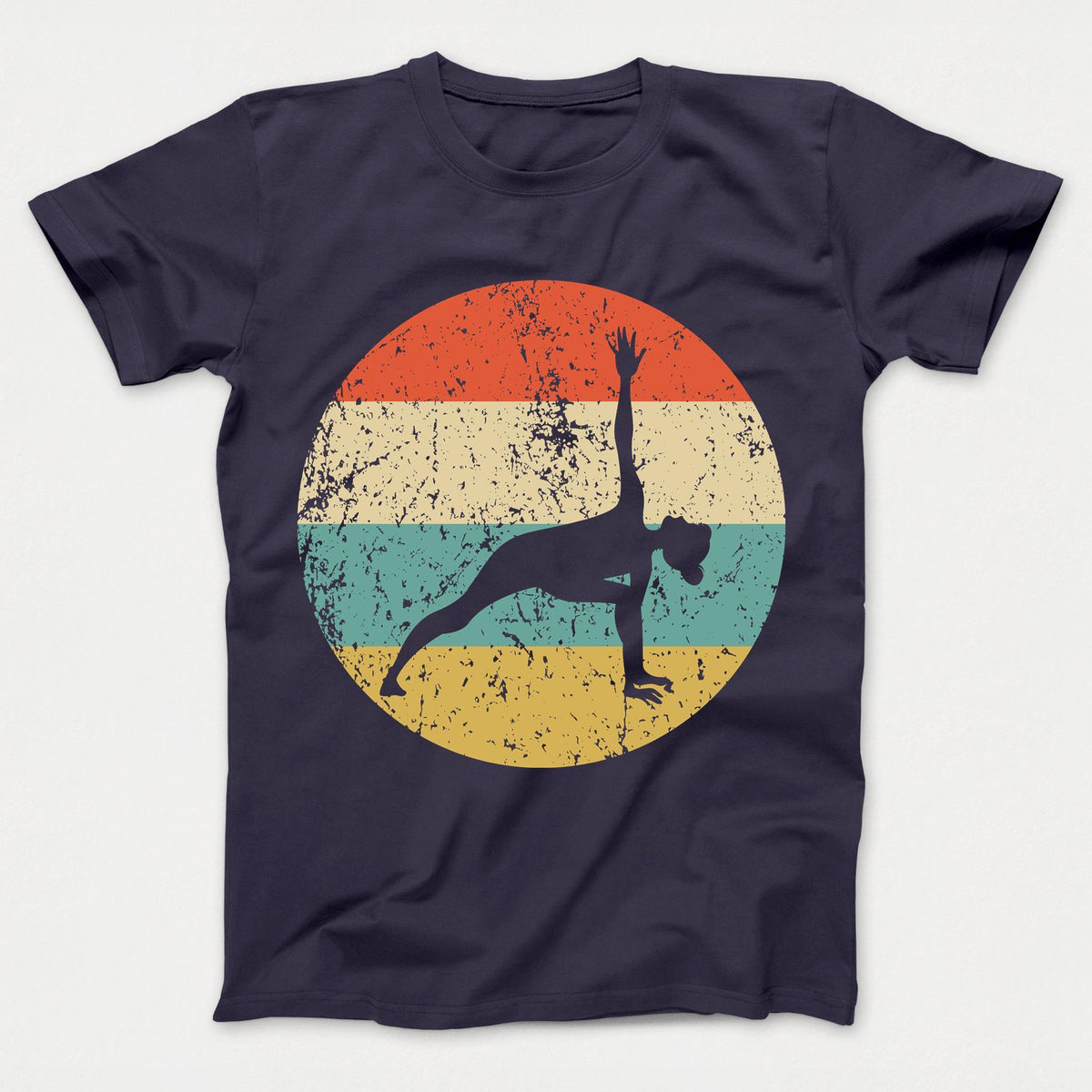 Yoga Shirt - Vintage Retro Yoga Pose Kids T-Shirt