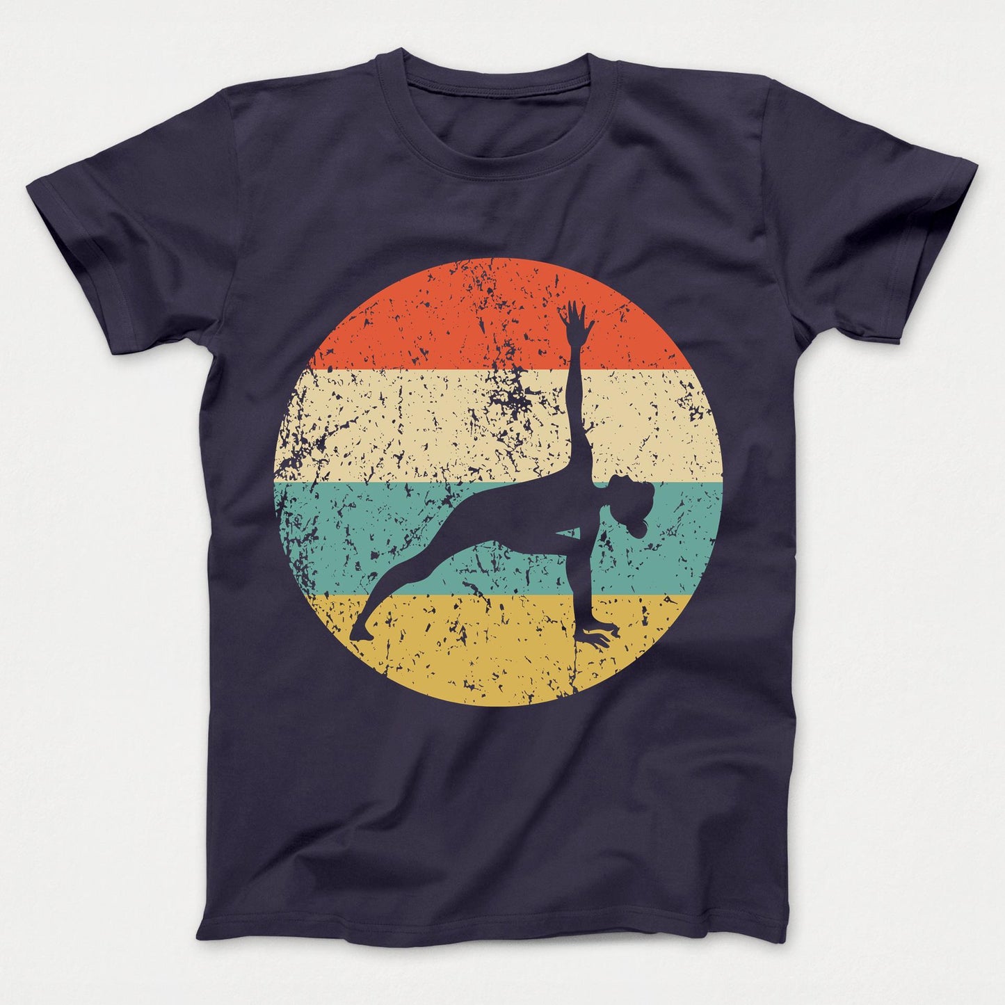 Yoga Shirt - Vintage Retro Yoga Pose Kids T-Shirt