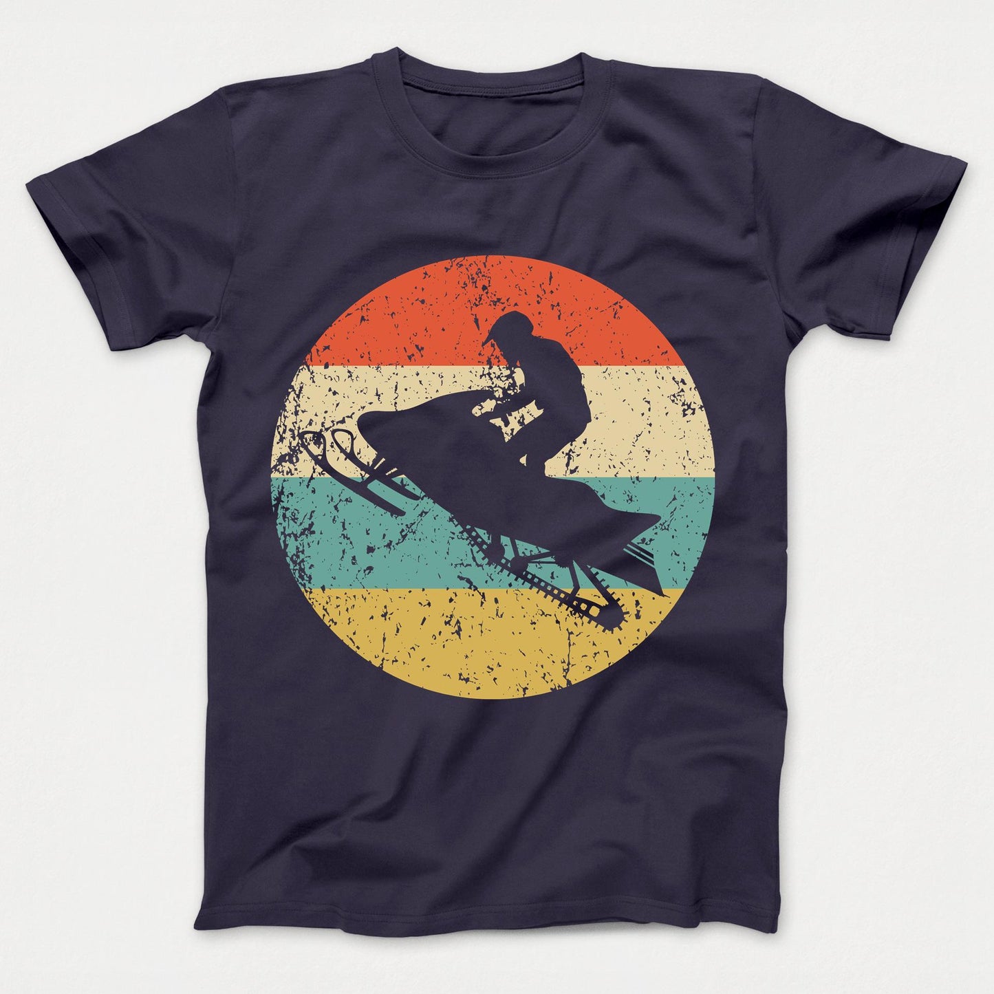 Snowmobile Retro Style Snowmobiling Kids T-Shirt