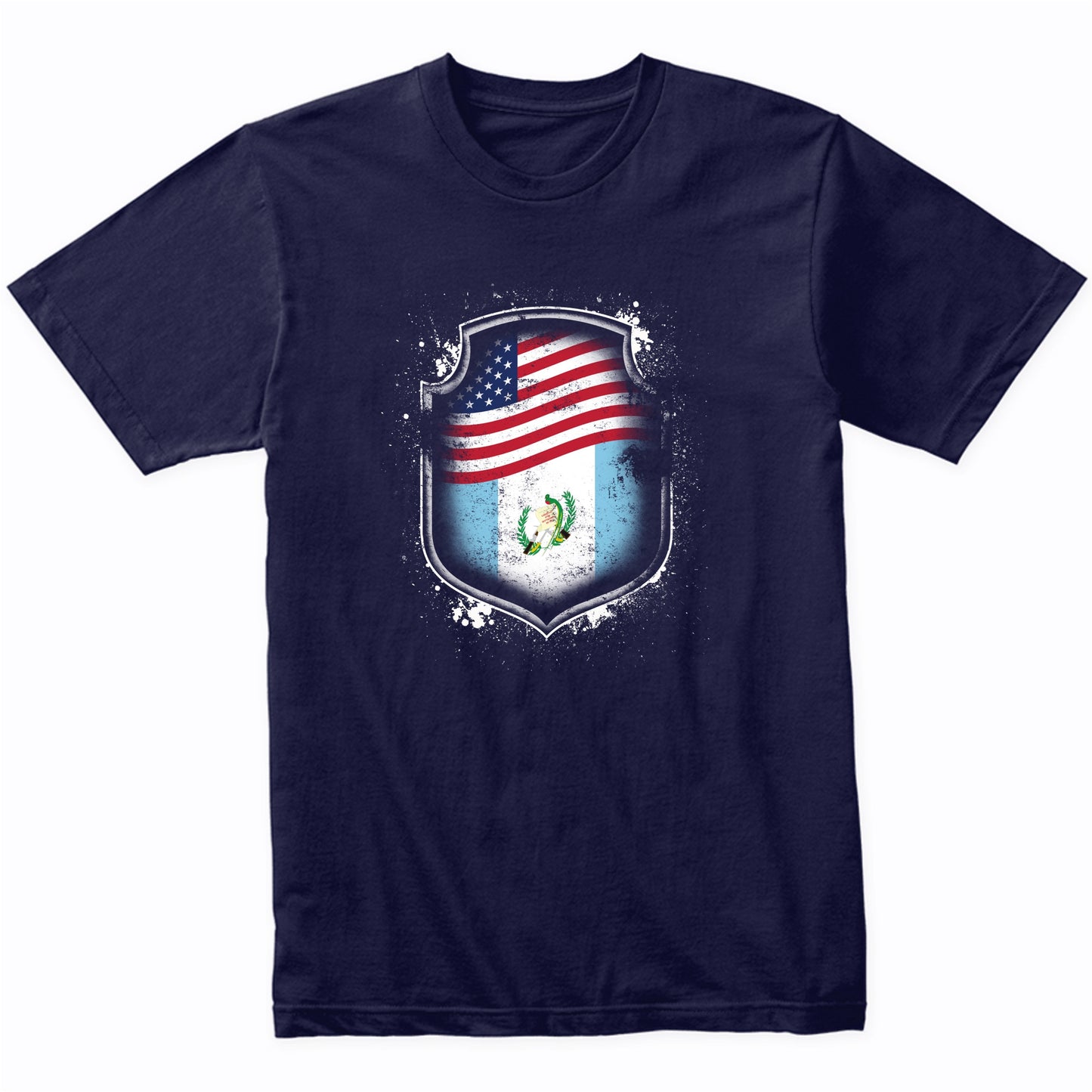 Guatemalan American Shirt Flags Of Guatemala and America T-Shirt