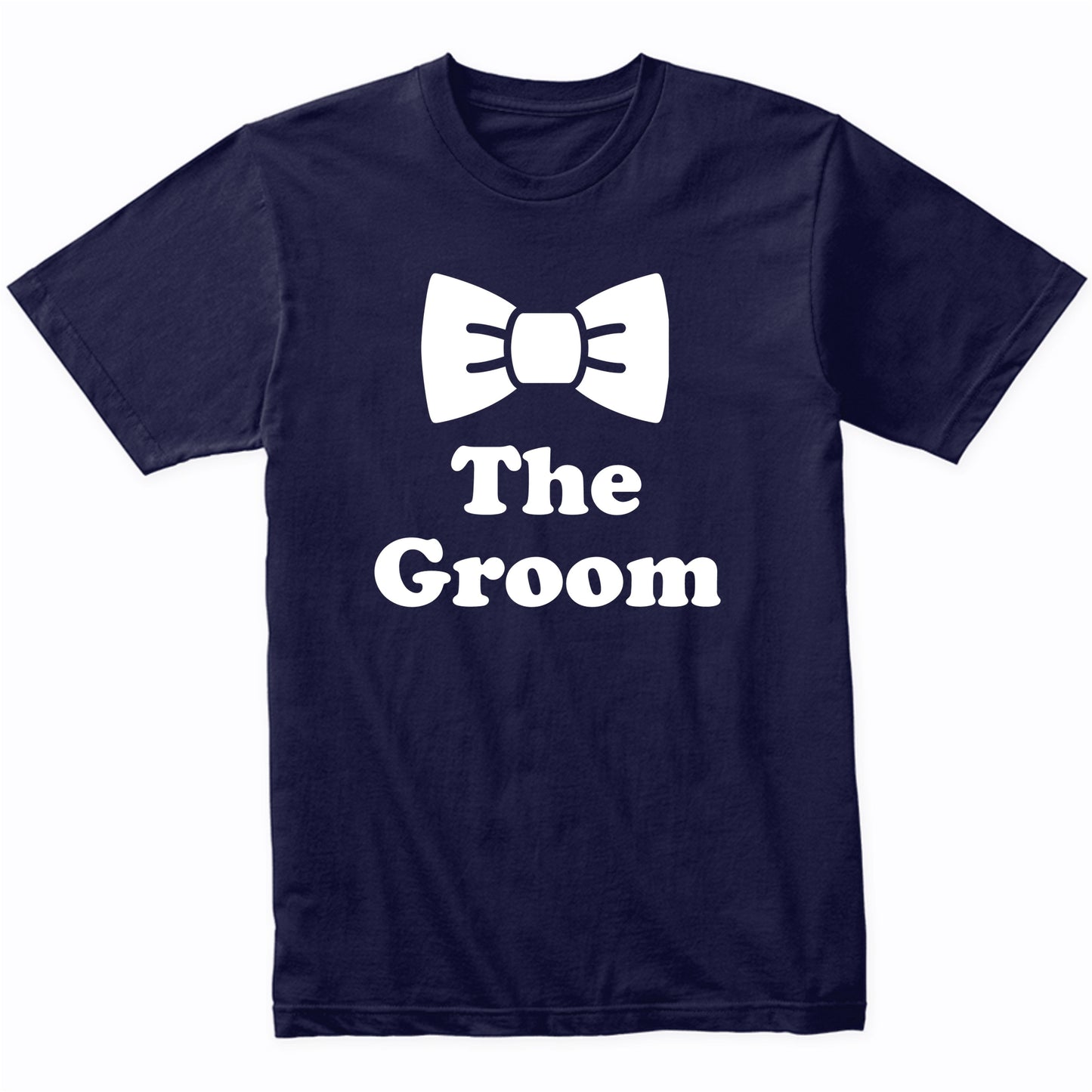 The Groom Bow Tie Wedding Party Shirt