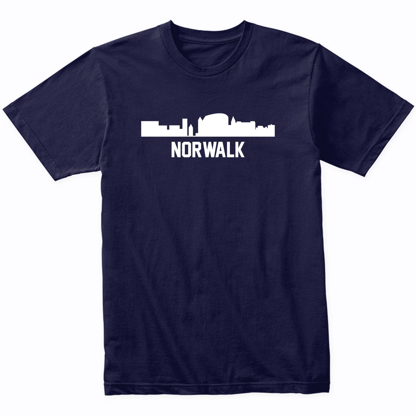 Norwalk Connecticut Skyline Cityscape T-Shirt