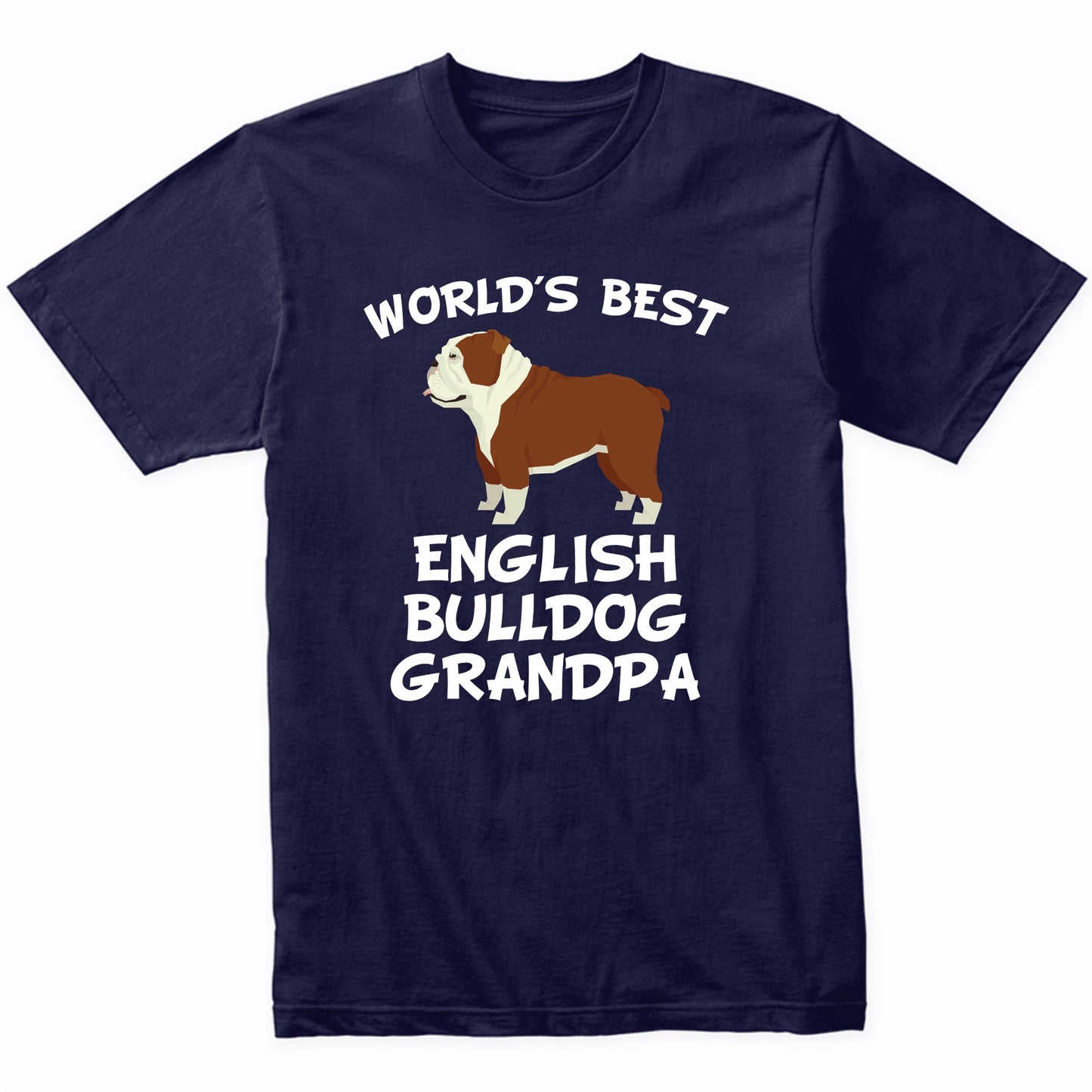World's Best English Bulldog Grandpa Shirt
