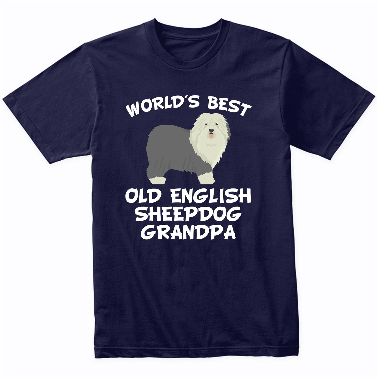 World's Best Old English Sheepdog Grandpa Shirt
