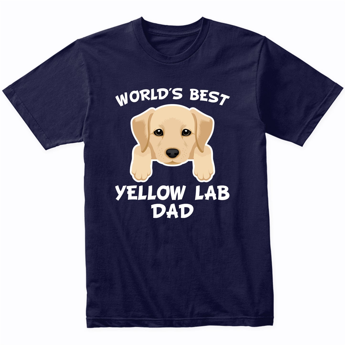World's Best Yellow Lab Dad Dog Owner T-Shirt
