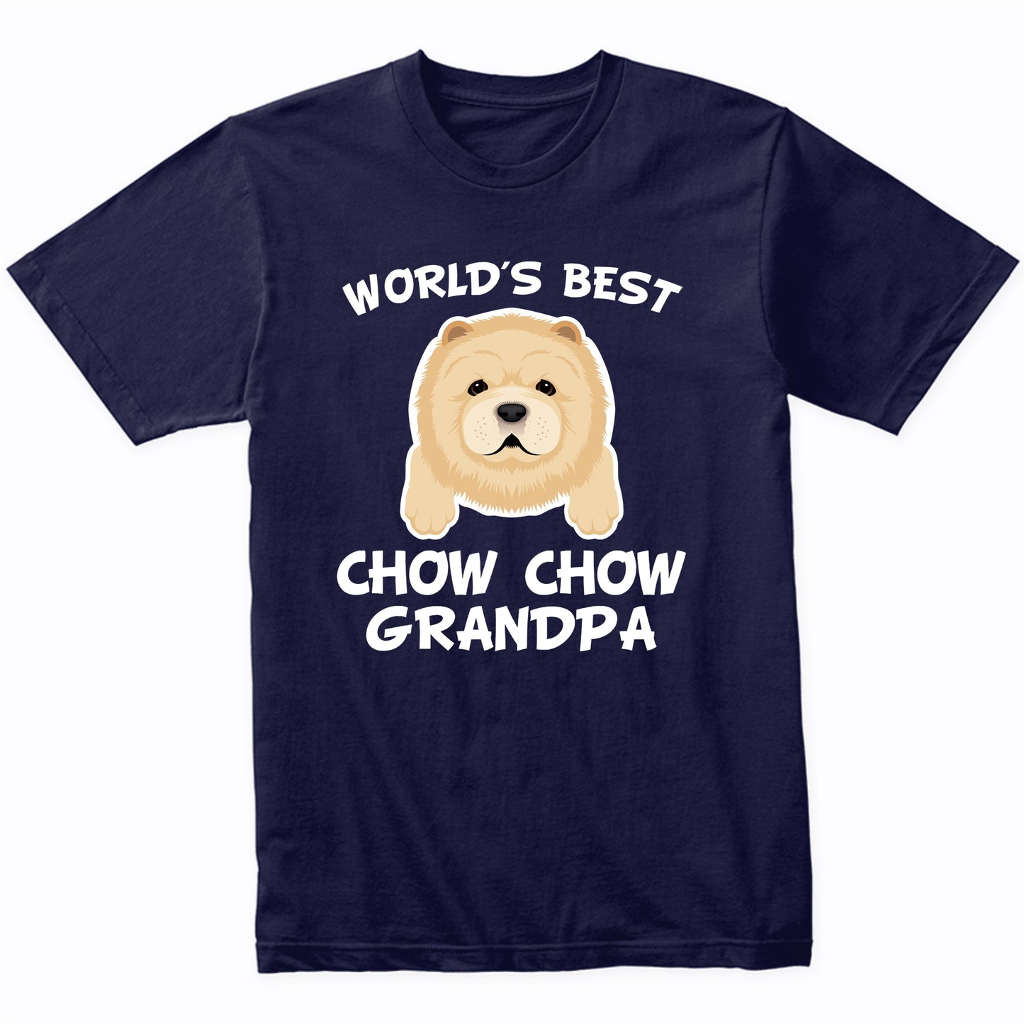 World's Best Chow Chow Grandpa Dog Granddog T-Shirt