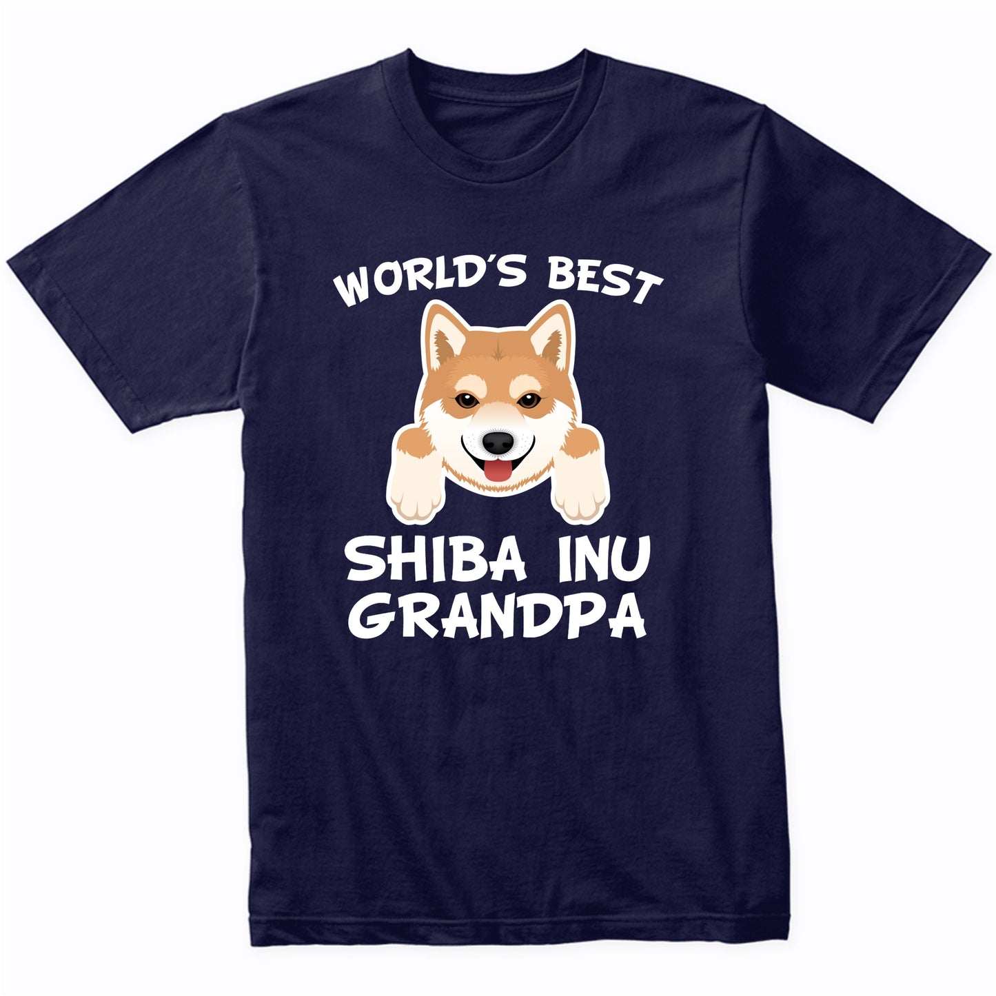 World's Best Shiba Inu Grandpa Dog Granddog T-Shirt