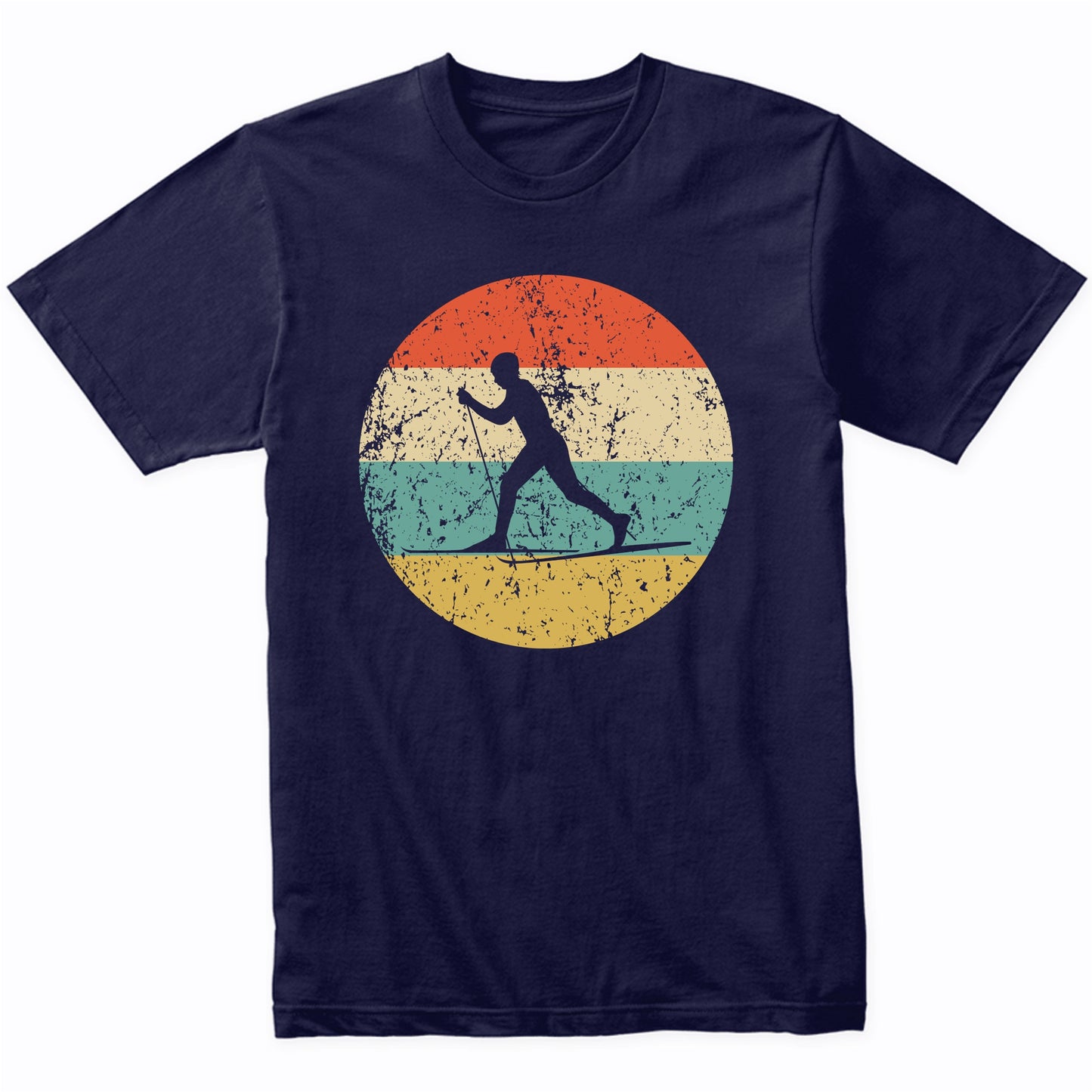 Cross Country Skiing Shirt - Vintage Retro Skier T-Shirt