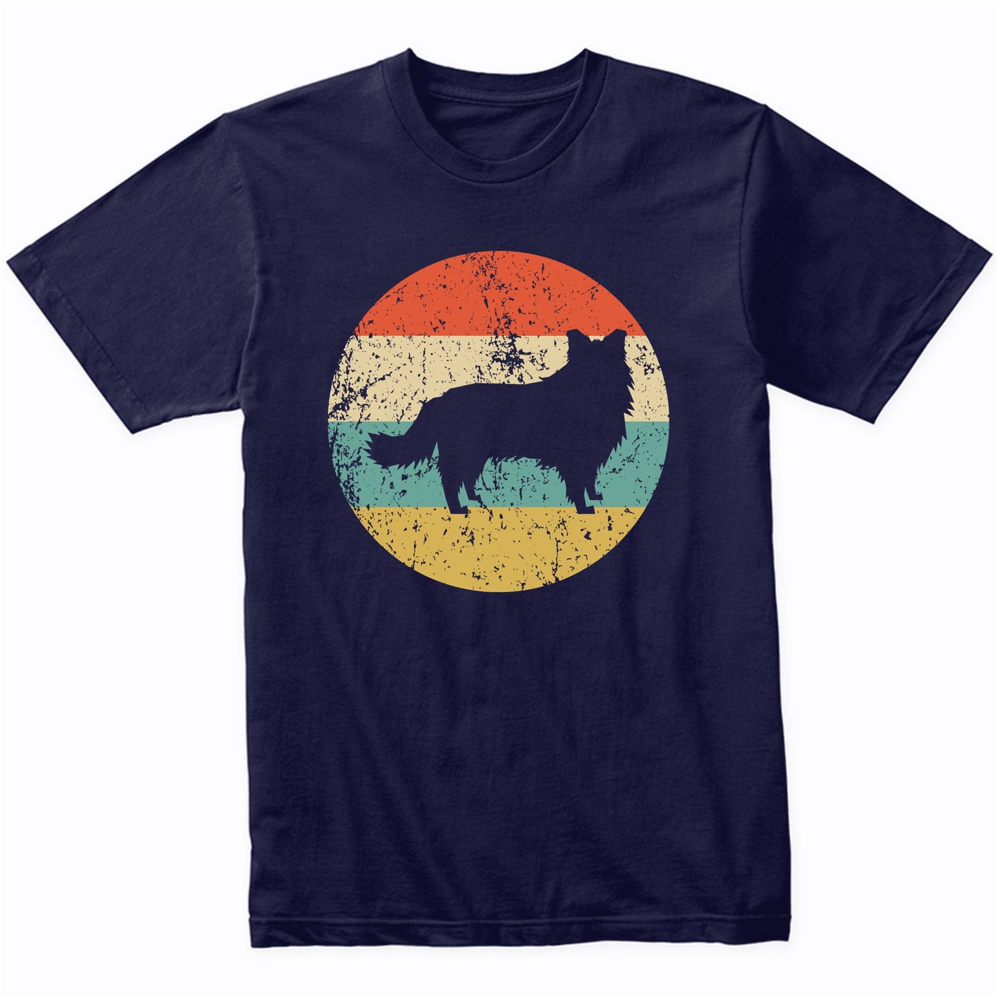 Border Collie Shirt - Vintage Retro Border Collie Dog Shirt