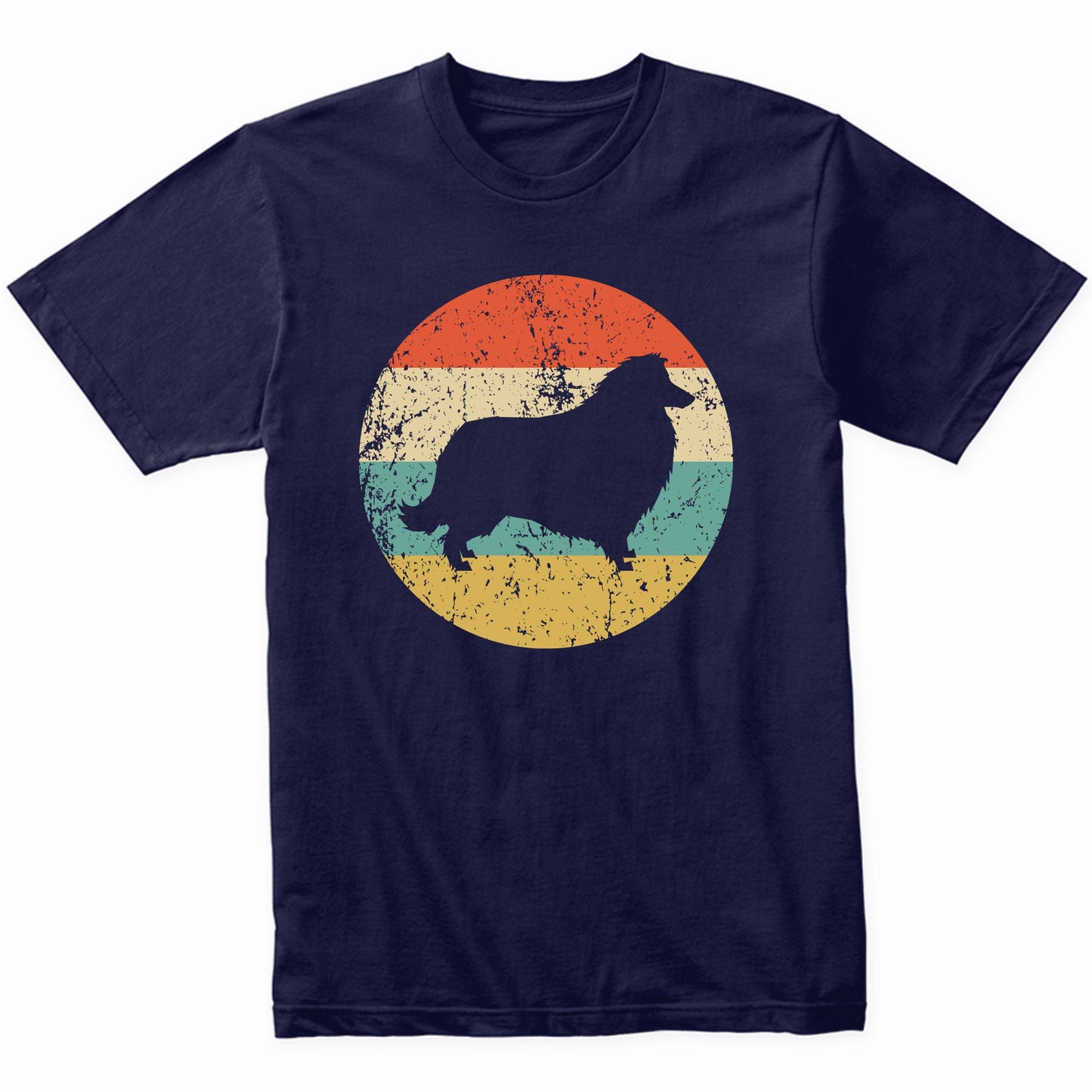 Collie Shirt - Vintage Retro Collie Dog T-Shirt