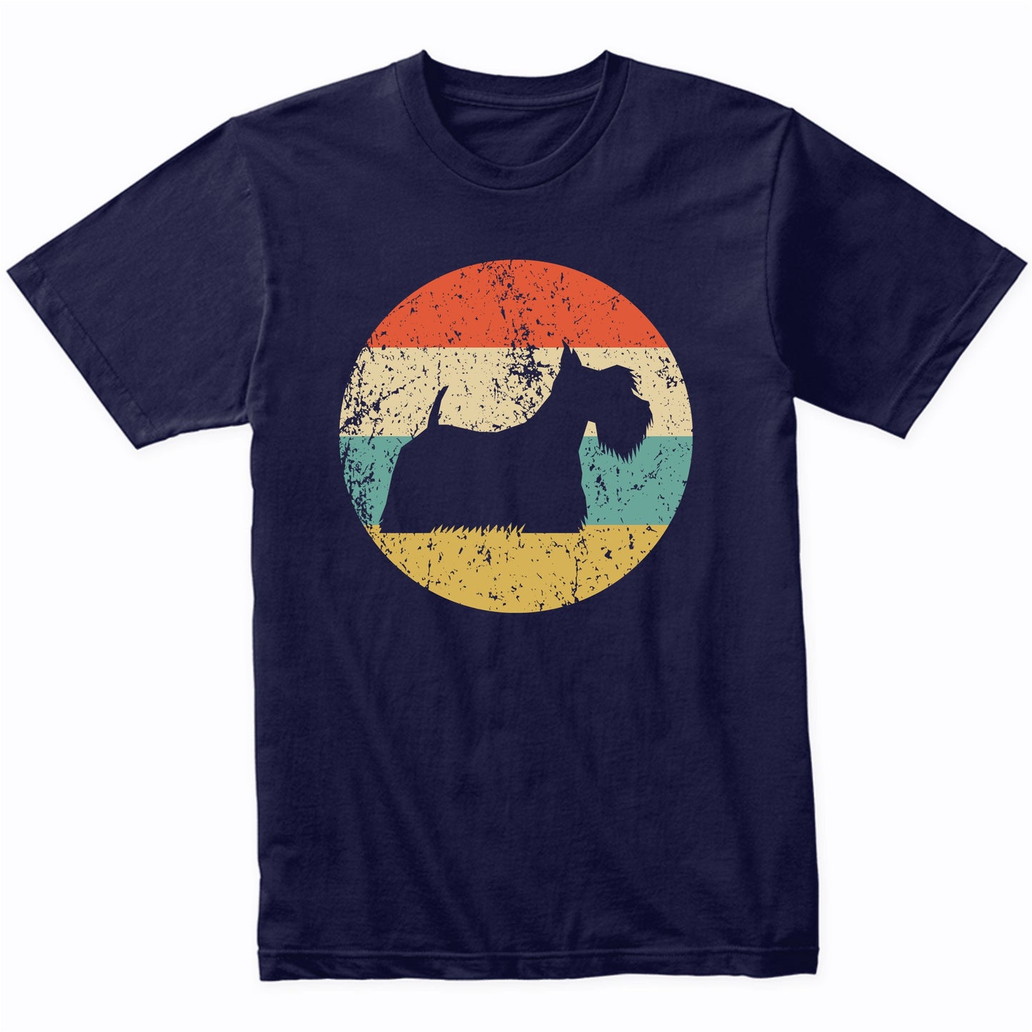 Scottish Terrier Shirt - Vintage Retro Scottie Dog T-Shirt