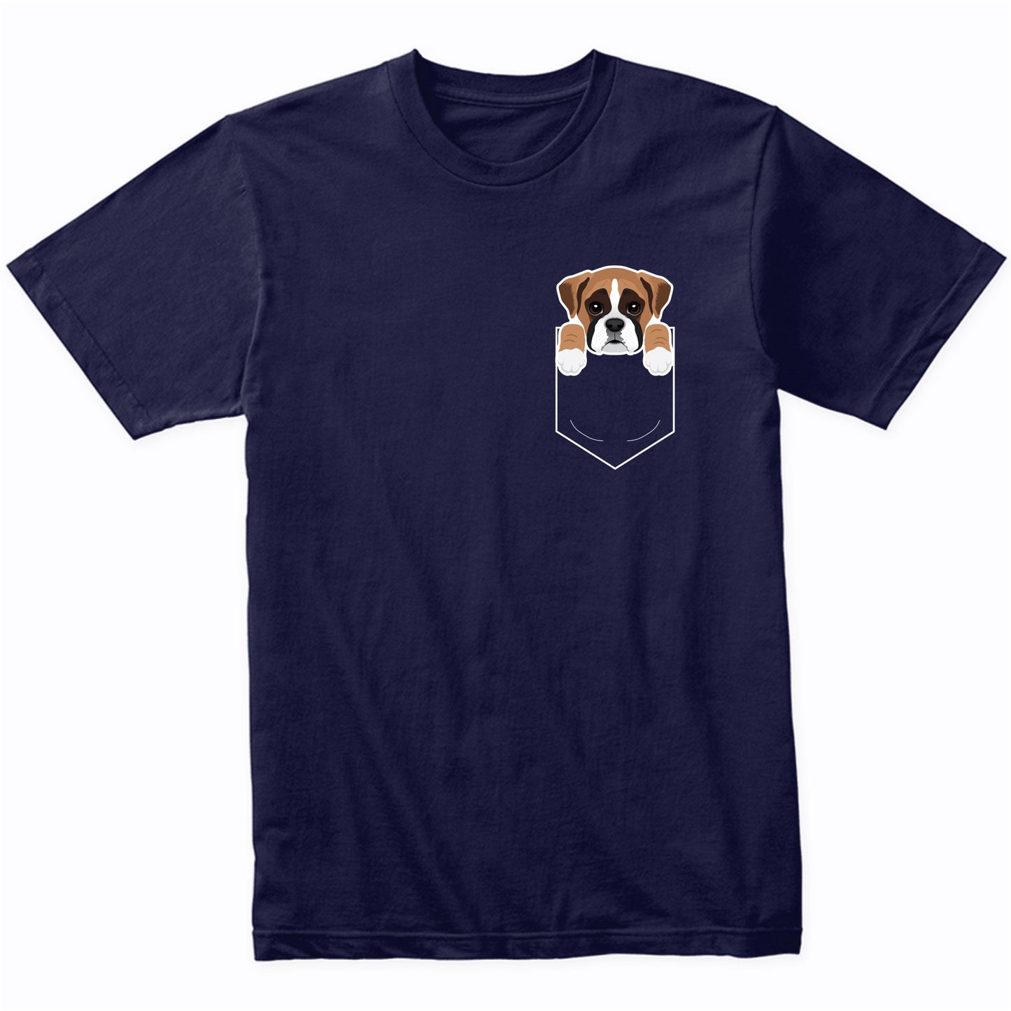 Boxer In My Pocket Cute Dog Owner T-Shirt
