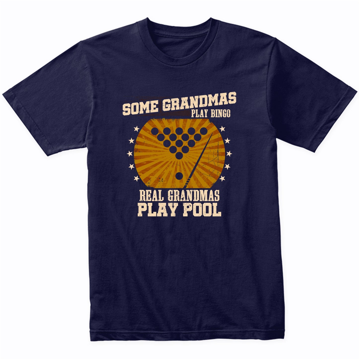 Billiards Grandma Shirt - Real Grandmas Play Pool T-Shirt